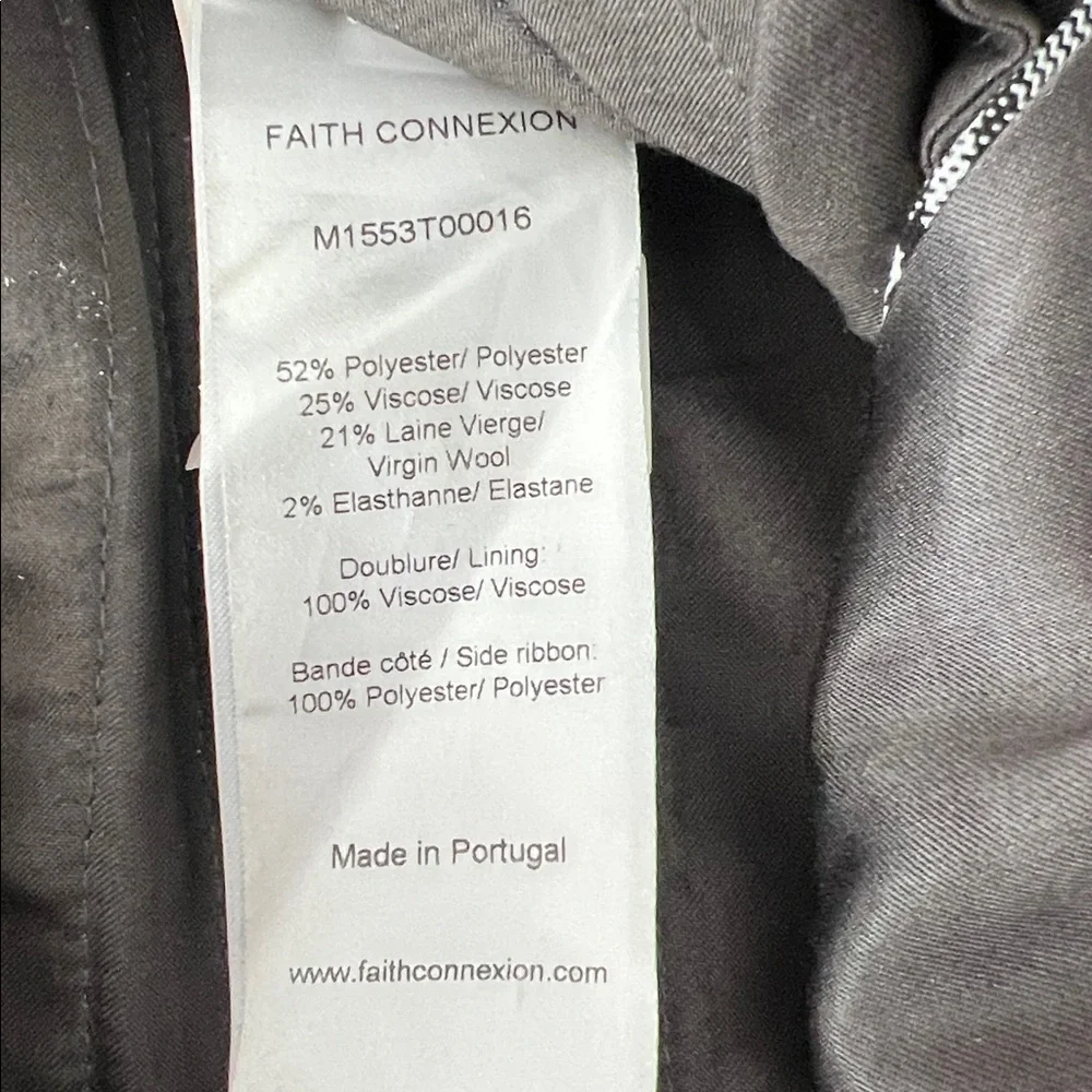 Fashion Connexion x Kappa Gray Plaid Wide-Leg Officer Pants Unisex - Picture 5 of 6